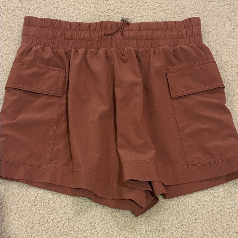 Abercrombie & Fitch Traveler Athletic Shorts Terracotta - Picture 2 of 5